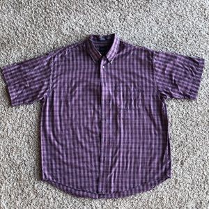 Arrow short sleeve button down shirt, L 16…